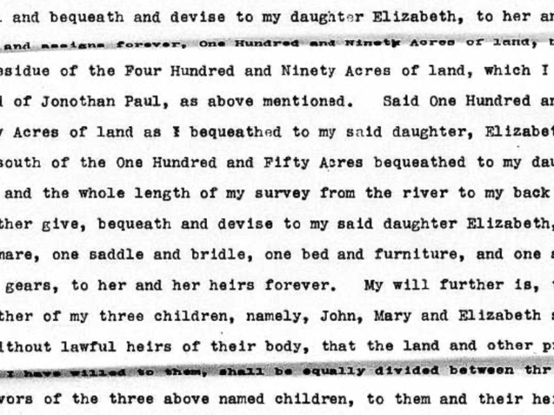 How Elizabeth Blessing’s Inheritance Was Stolen (Part&nbsp;3)